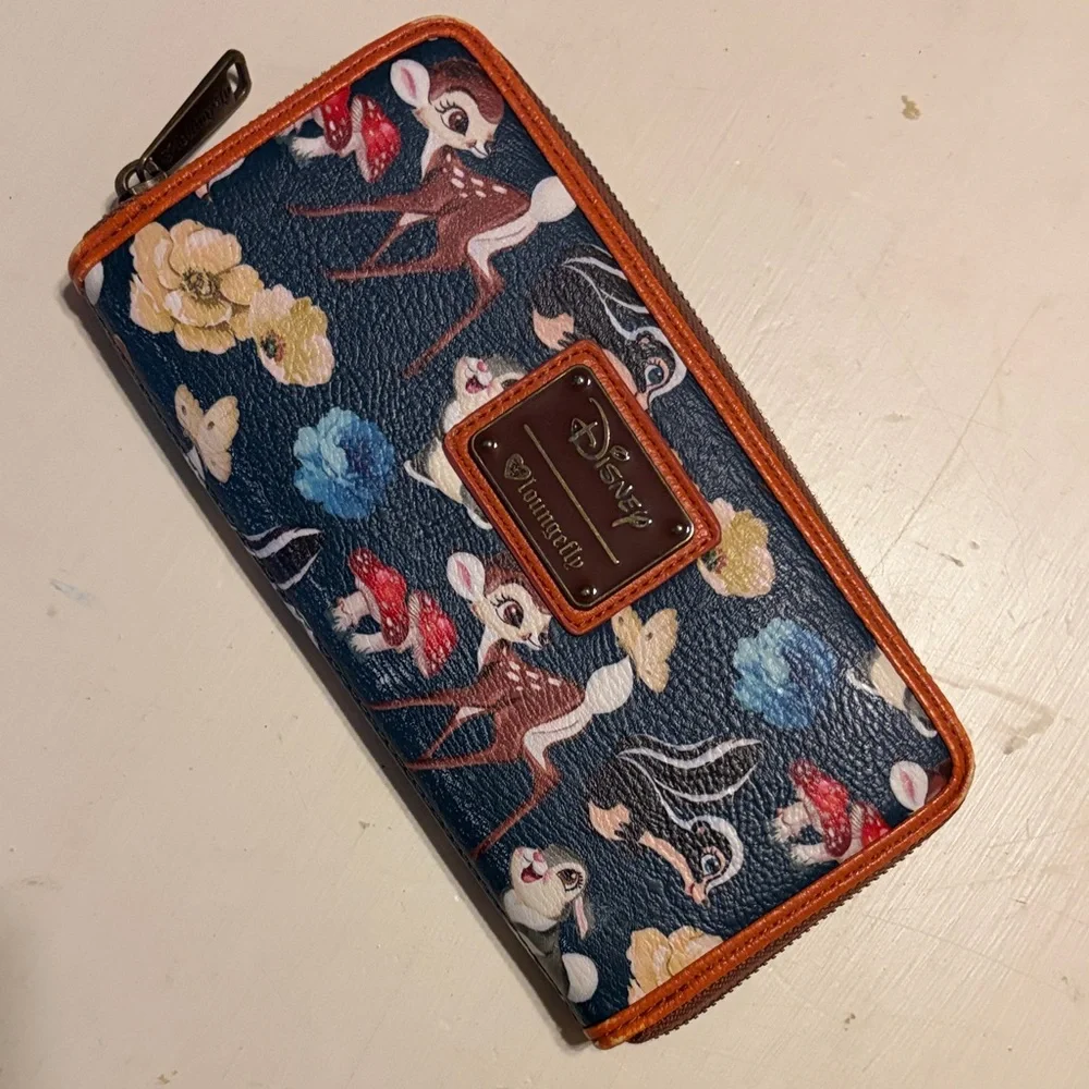 Loungefly Tan Bambi Bag and Wallet - Picture 6 of 8